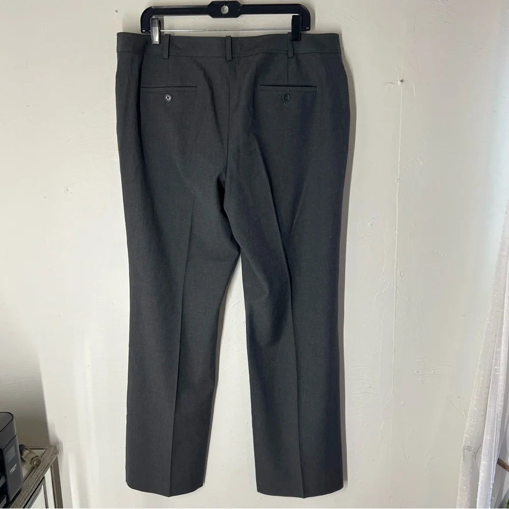 NWT Talbots Signature Wool Blend Gray Straight Leg Dress Pants Women's 16